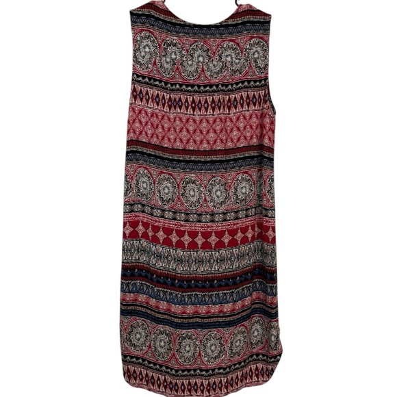 β€οΈβπ₯beachlunchlounge Red and Blue Patterned Mini Dress - Picture 6 of 7